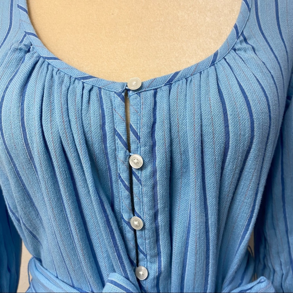 J. Crew Balloon-Sleeve Striped Dress - Picture 8 of 11
